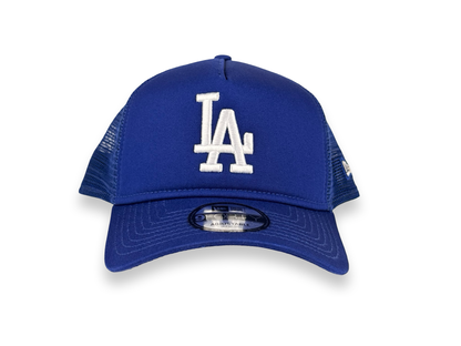 Los Angeles Dodgers MLB New Era Cap 9FORTY A-Frame Trucker Mesh Snapback Hat