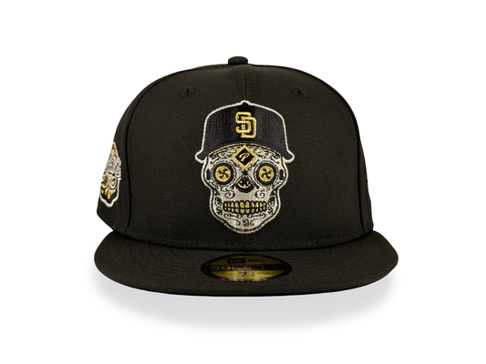San Diego Padres Sugar Skull “Dia de Los Muertos” MLB New Era Cap 59FIFTY Fitted Hat