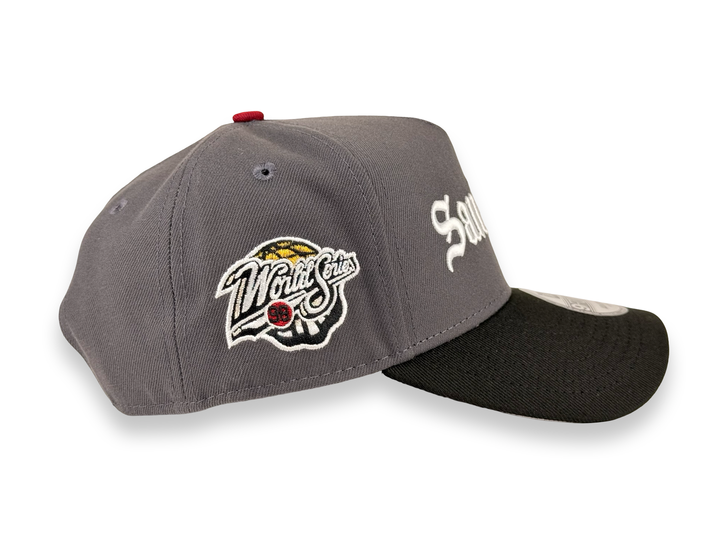 San Diego Padres Old English Script MLB New Era Cap 9FORTY A-Frame Snapback Hat