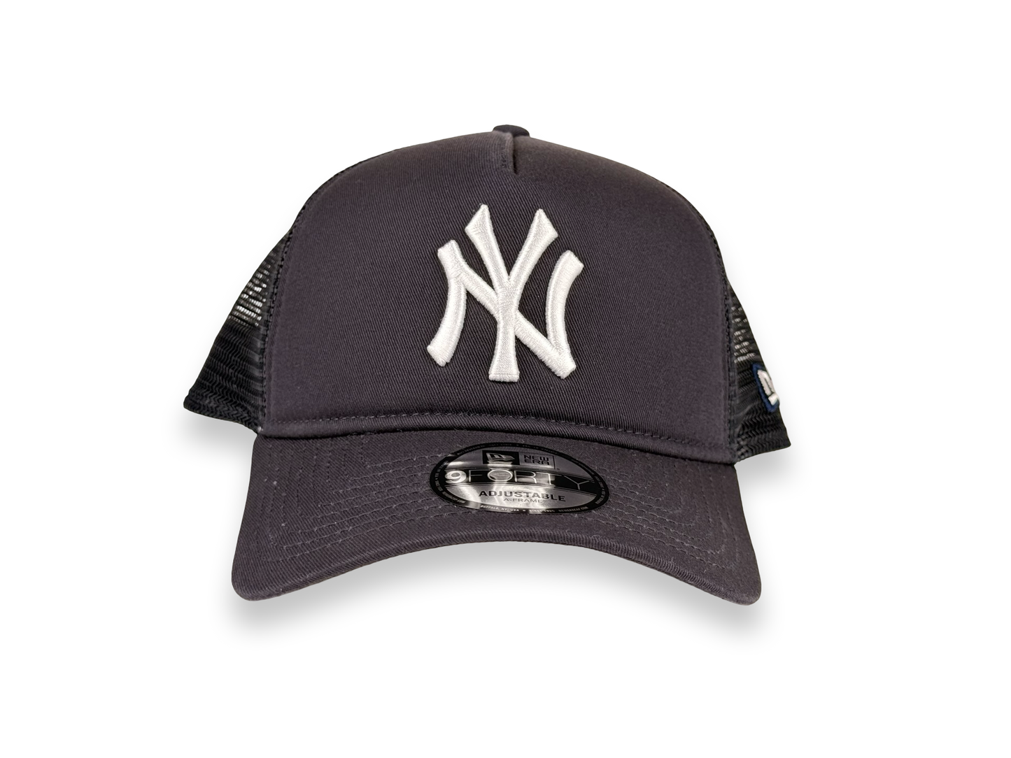 New York Yankees MLB New Era Cap 9FORTY A-Frame Trucker Mesh Snapback Hat