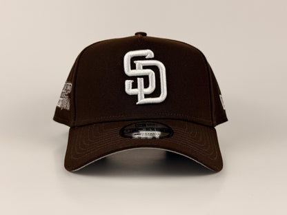 San Diego Padres New Era Cap 9FORTY A-Frame Snapback Hat Brown 1984 World Series Side Patch