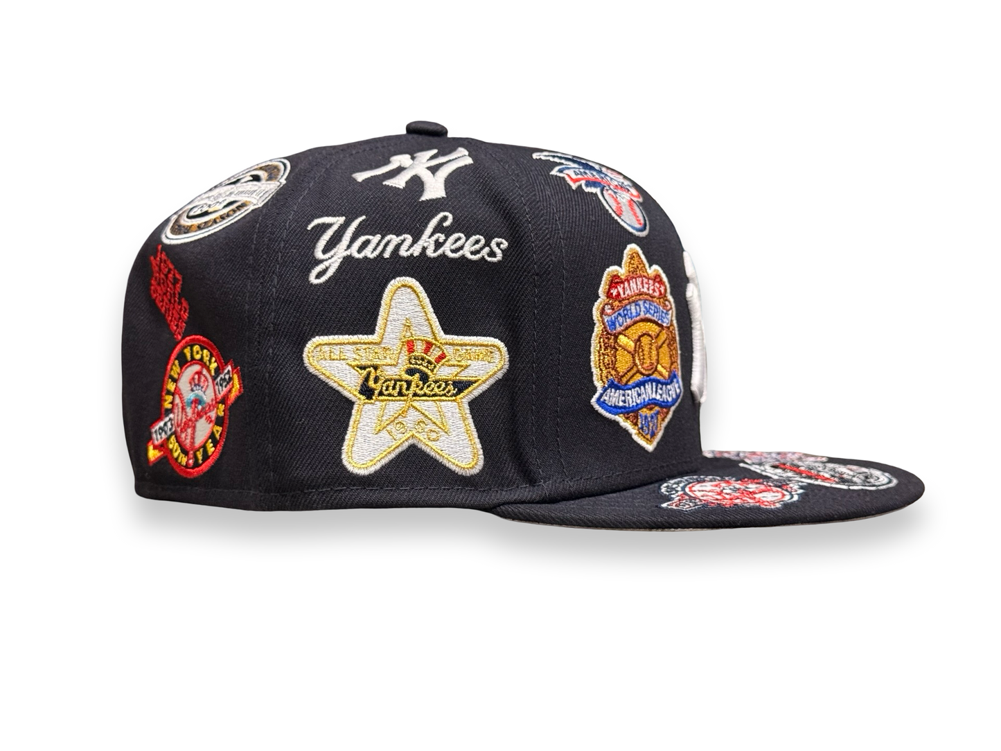 New York Yankees All Over Patch MLB New Era Cap 59FIFTY Fitted Hat