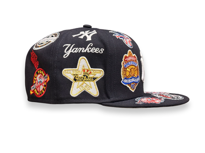 New York Yankees All Over Patch MLB New Era Cap 59FIFTY Fitted Hat