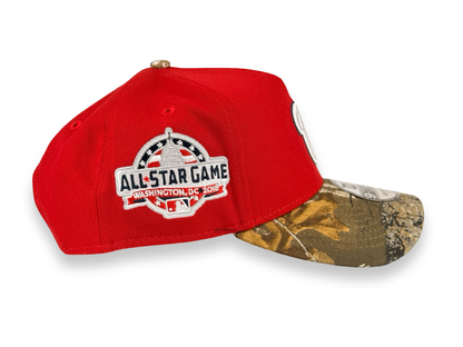 Washington Nationals Real Tree MLB New Era Cap 9FORTY A-Frame Snapback Hat