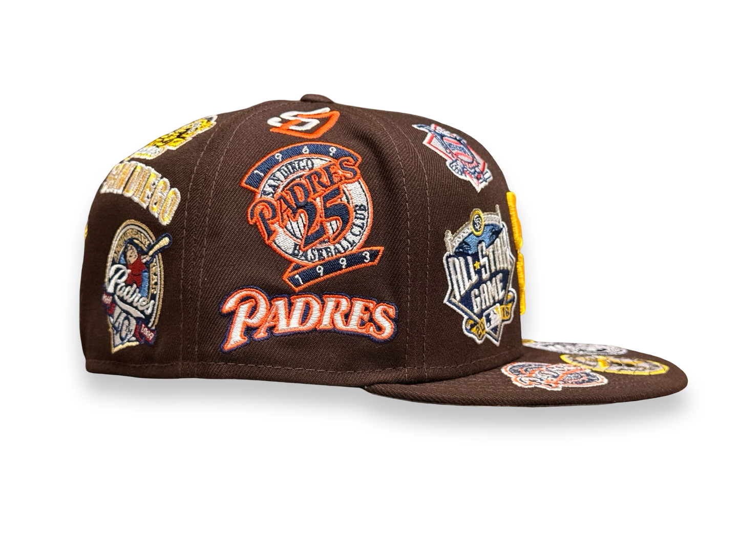 San Diego Padres All Over Patch MLB New Era Cap 59FIFTY Fitted Hat