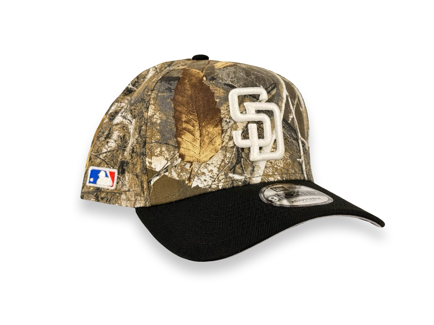 San Diego Padres Real Tree MLB New Era Cap 9FORTY A-Frame Snapback Hat