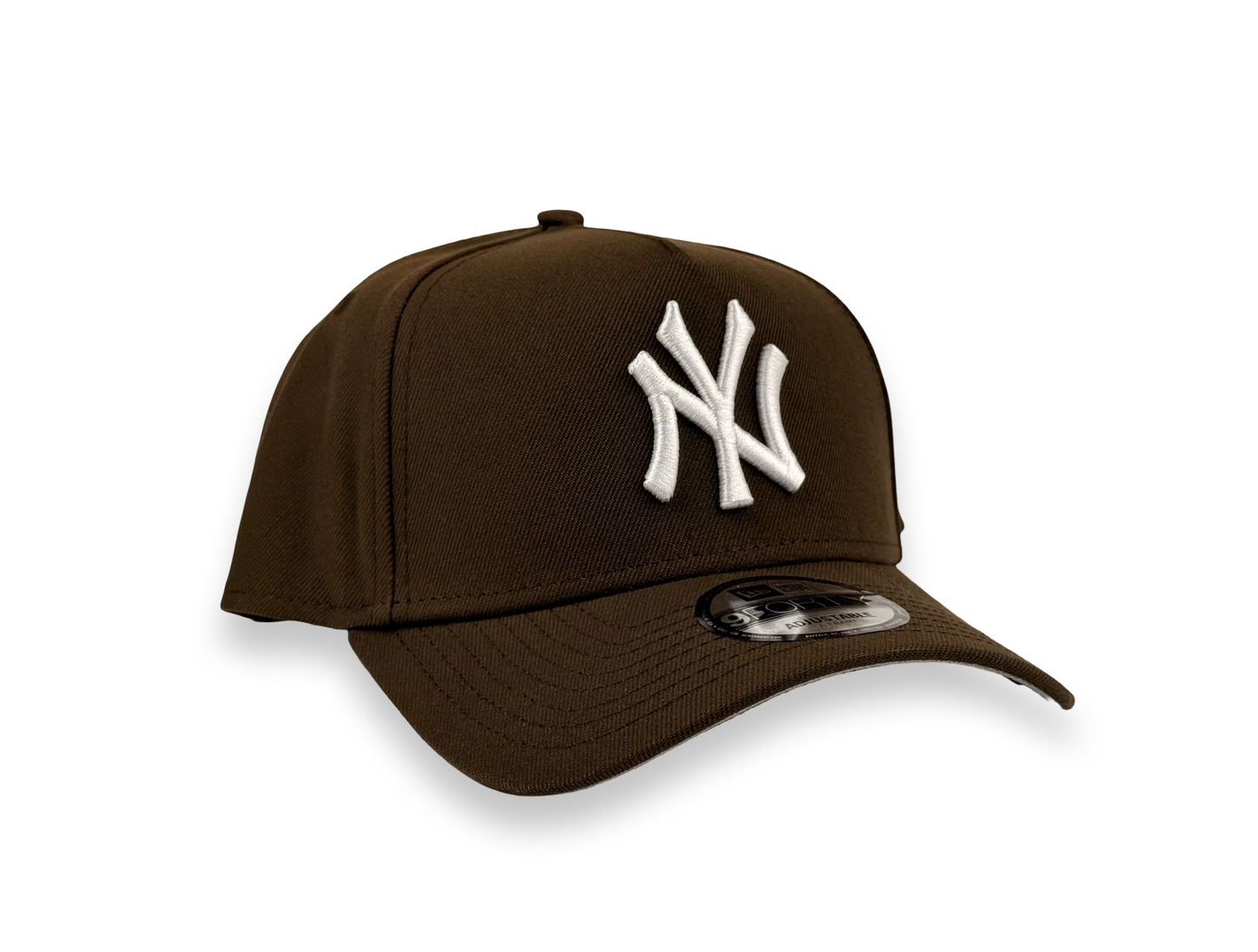 New York Yankees MLB New Era Cap 9FORTY A-Frame SnapBack Hat Brown
