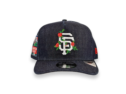 San Francisco Giants MLB New Era Cap 9FIFTY A-Frame Snapback Hat Demin 2007 All Star Game Side Patch