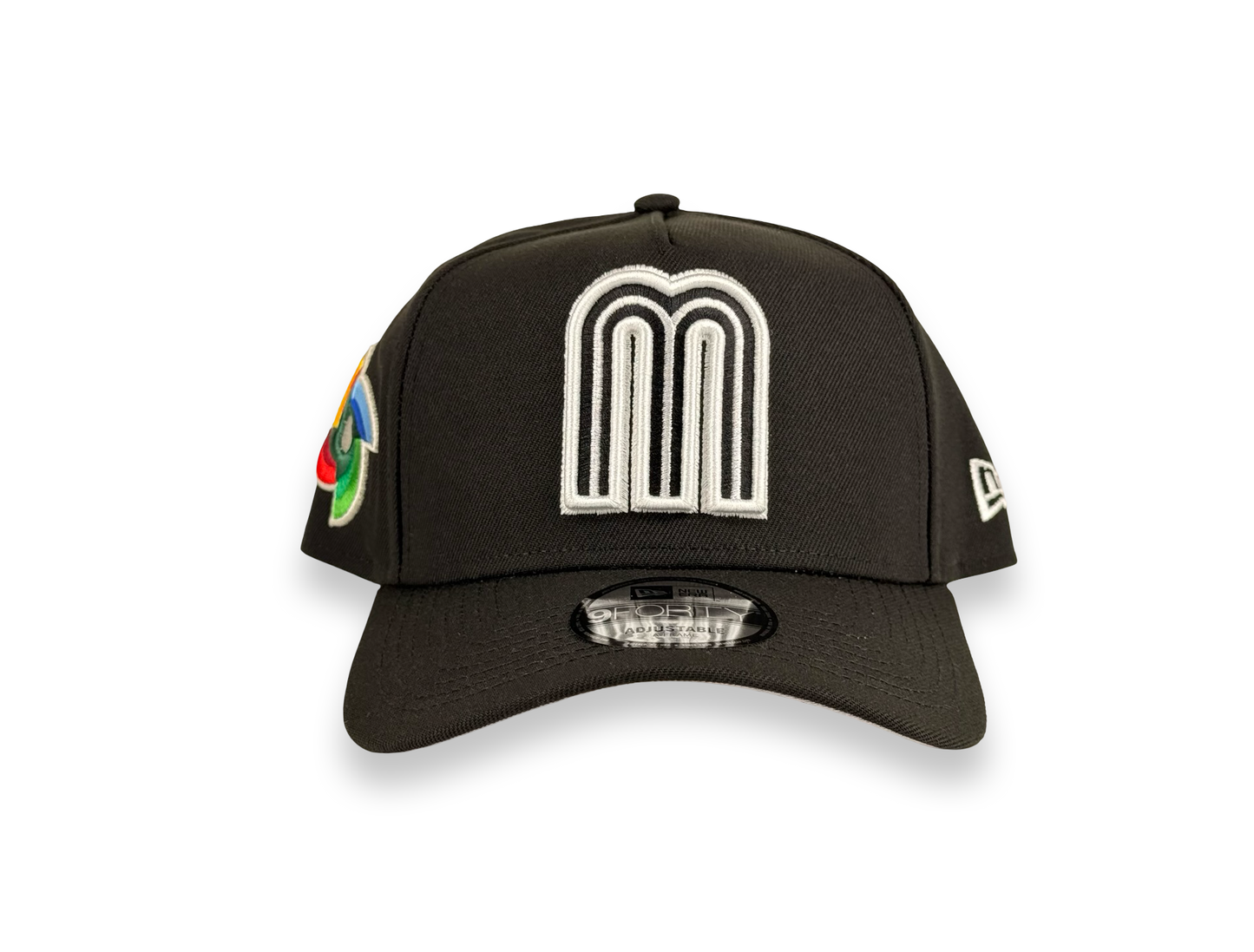 Mexico WBC New Era Cap 9FORTY A-Frame Snapback Hat Black