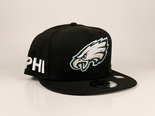 Philadelphia Eagles NFL New Era Cap 9FIFTY Snapback Hat Black