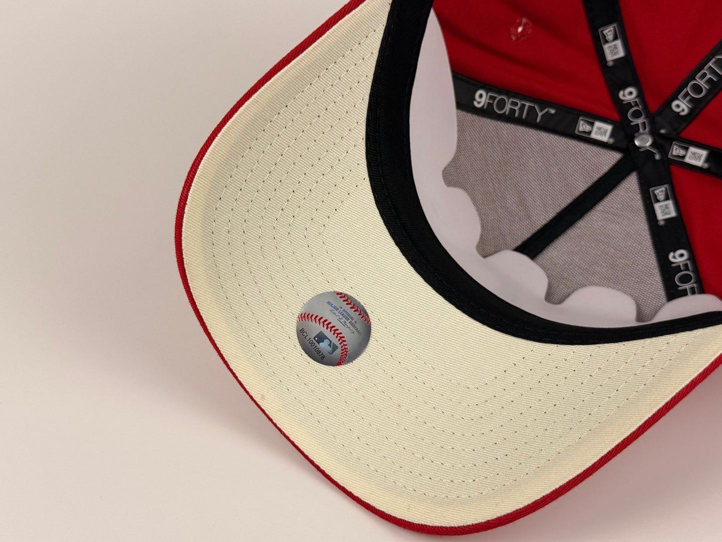 San Diego Padres Baseball Club New Era Cap 9FORTY A-Frame Snapback Hat Red 1998 World Series Side Patch