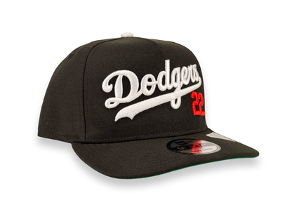 Los Angeles Dodgers Clayton Kershaw 22 MLB New Era Cap 9FIFTY A-Frame Snapback Hat