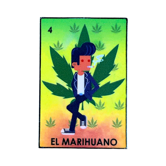 La Loteria “El Marihuano” Hat Pin