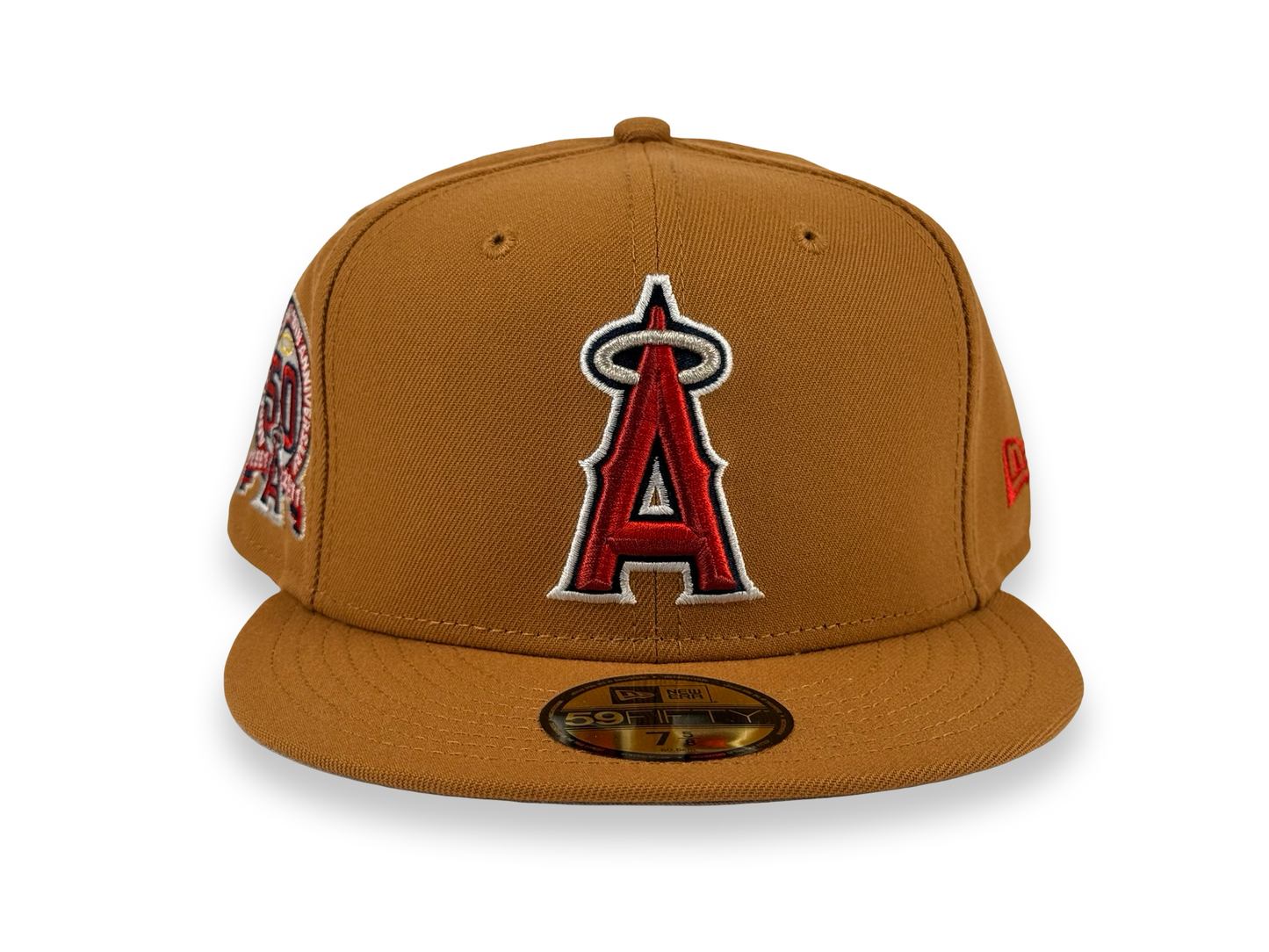 Anaheim Angels New Era Cap 59FIFTY Fitted Hat 50th Anniversary Side Patch