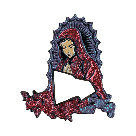 Virgen de Guadalupe Virgin Mary New Era Flag Hat Pin