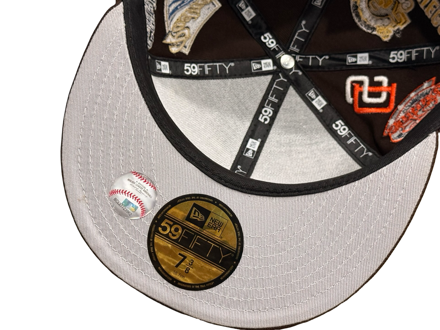 San Diego Padres All Over Patch MLB New Era Cap 59FIFTY Fitted Hat
