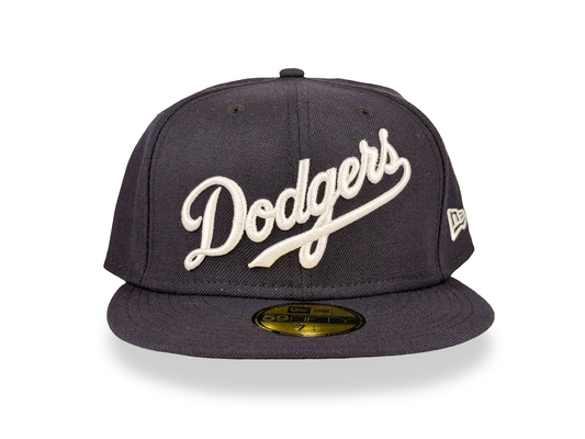 Los Angeles Dodgers Script MLB New Era Cap 59FIFTY Fitted Hat
