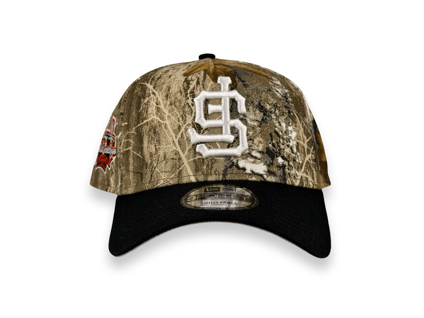San Francisco Giants Upside Down Real Tree MLB New Era Cap 9FORTY A-Frame Snapback Hat