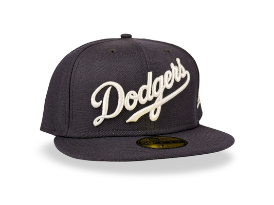 Los Angeles Dodgers Script MLB New Era Cap 59FIFTY Fitted Hat