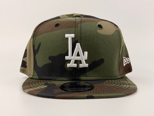 Los Angeles Dodgers New Era Cap 9FIFTY Snapback Hat Full Camo