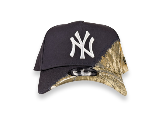 New York Yankees Real Tree Camo MLB New Era Cap 9FORTY A-Frame Snapback Hat