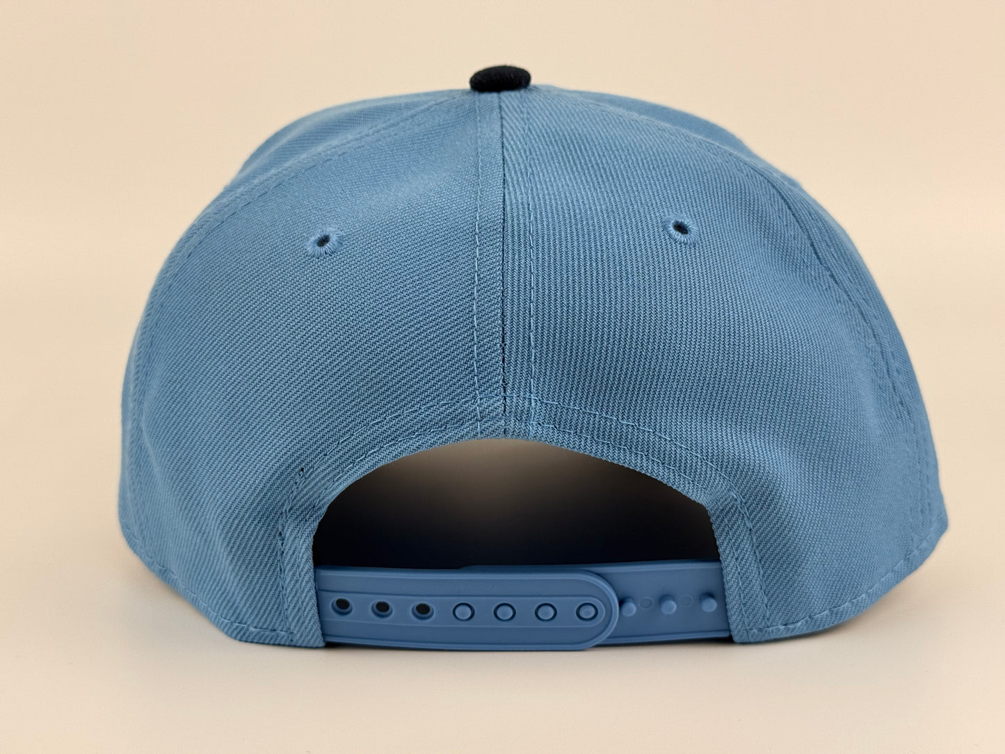Florida Marlins New Era Cap 9FORTY A-Frame Snapback Hat Sky Blue Navy Visor 2003 World Series Side Patch