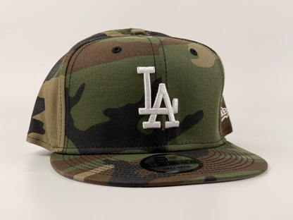 Los Angeles Dodgers New Era Cap 9FIFTY Snapback Hat Full Camo