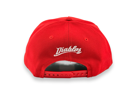 Diablos Rojos del Mexico LMB New Era Cap 9FORTY A-Frame Snapback Hat