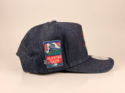 San Francisco Giants MLB New Era Cap 9FIFTY A-Frame Snapback Hat Demin 2007 All Star Game Side Patch