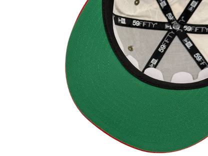 Mexico (Glow in the Dark) WBC New Era Cap 59FIFTY Fitted Hat Real Tree Camo Mexico Flag Side Patch