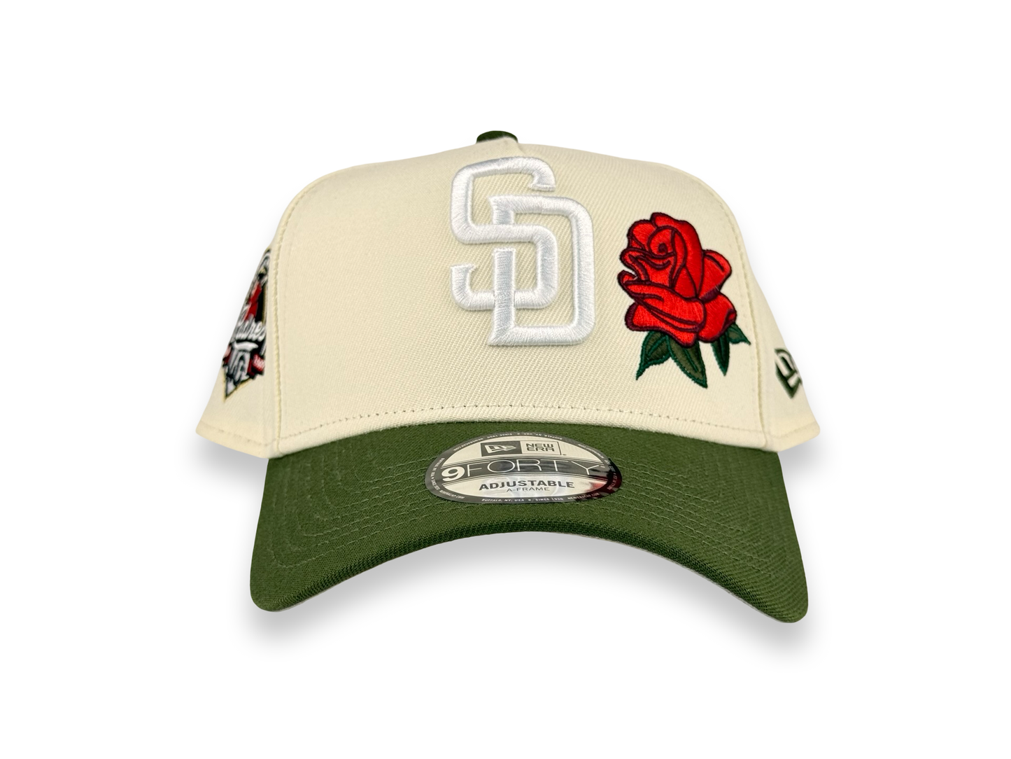 San Diego Padres Rose MLB New Era Cap 9FORTY A-Frame Snapback Hat