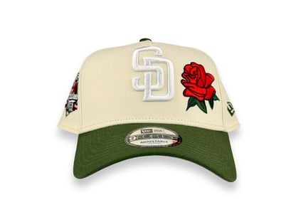 San Diego Padres Rose MLB New Era Cap 9FORTY A-Frame Snapback Hat