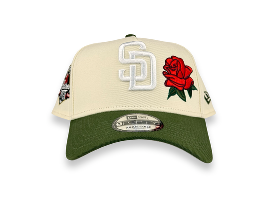San Diego Padres Rose MLB New Era Cap 9FORTY A-Frame Snapback Hat