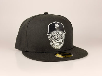 San Diego Padres Sugar Skull MLB New Era Cap 59FIFTY Fitted Hat