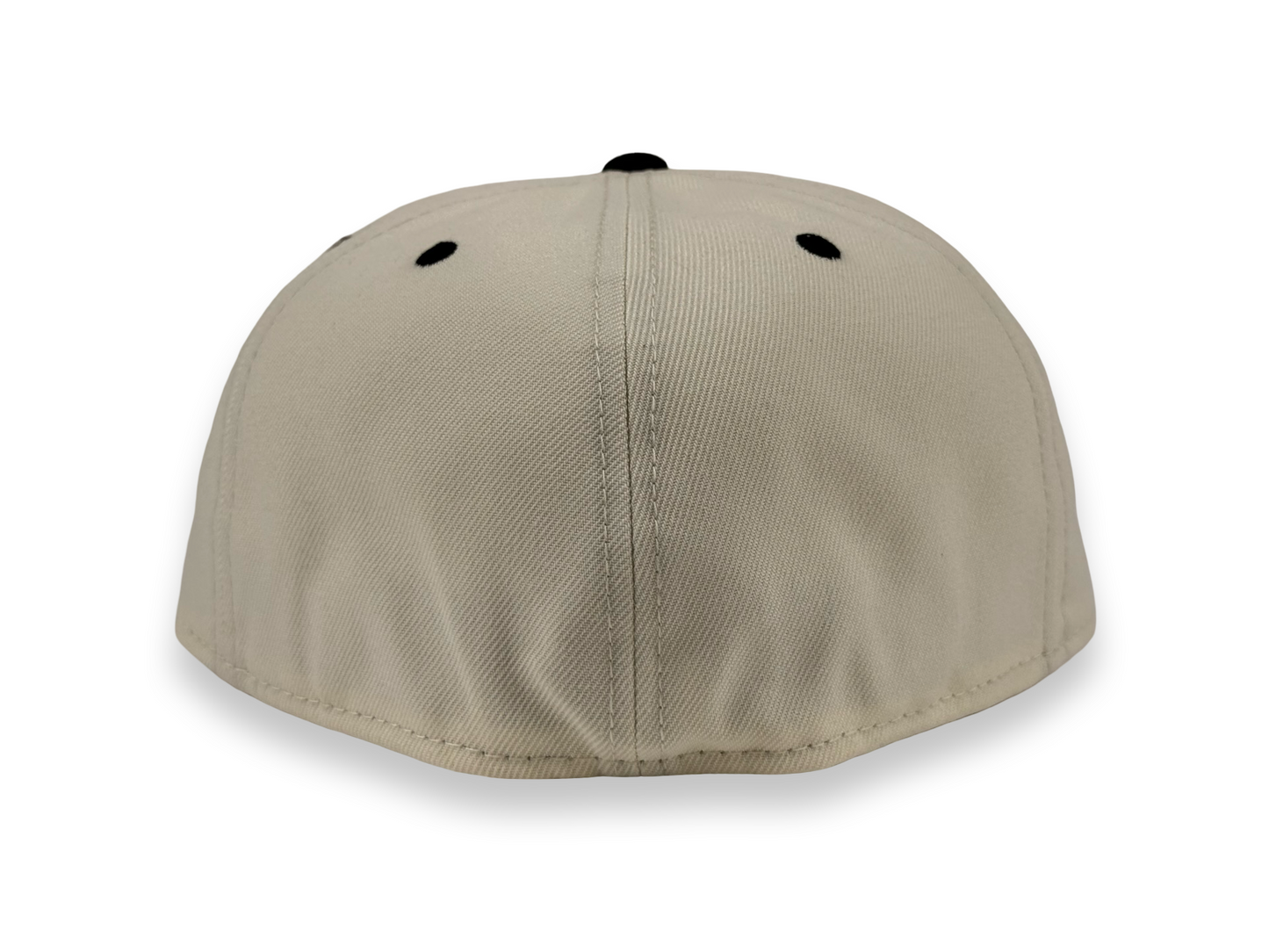 San Diego Padres New Era Cap 59FIFTY Fitted Hat Cream Crown Black Visor Green Underbrim Batterman Side Patch
