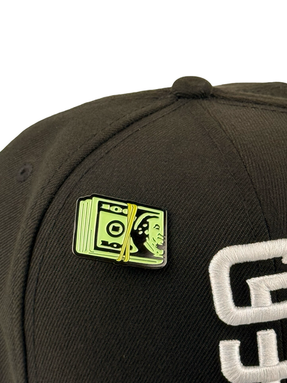 Rubber Band Money Roll “Guap” Hat Pin