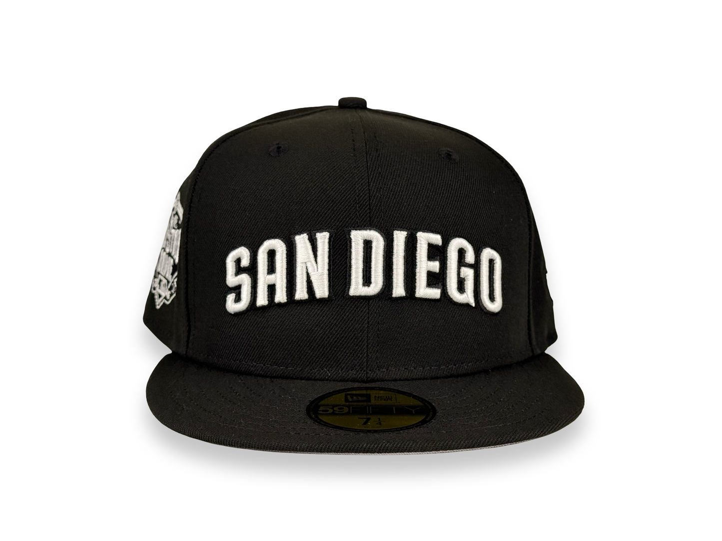 San Diego Padres Script MLB New Era Cap 59FIFTY Fitted Hat