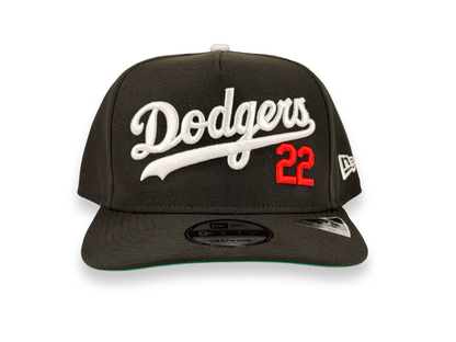 Los Angeles Dodgers Clayton Kershaw 22 MLB New Era Cap 9FIFTY A-Frame Snapback Hat