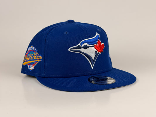 Toronto Blue Jays MLB New Era Cap 9FIFTY Snapback Hat Royal Blue 1993 World Series Side Patch