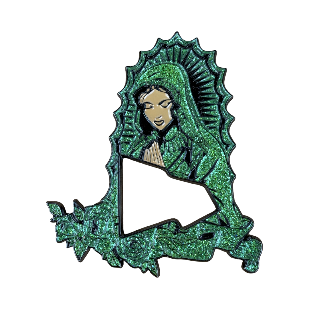 Virgen de Guadalupe Virgin Mary New Era Flag Hat Pin