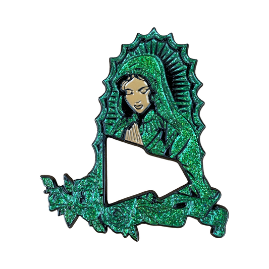 Virgen de Guadalupe Virgin Mary New Era Flag Hat Pin