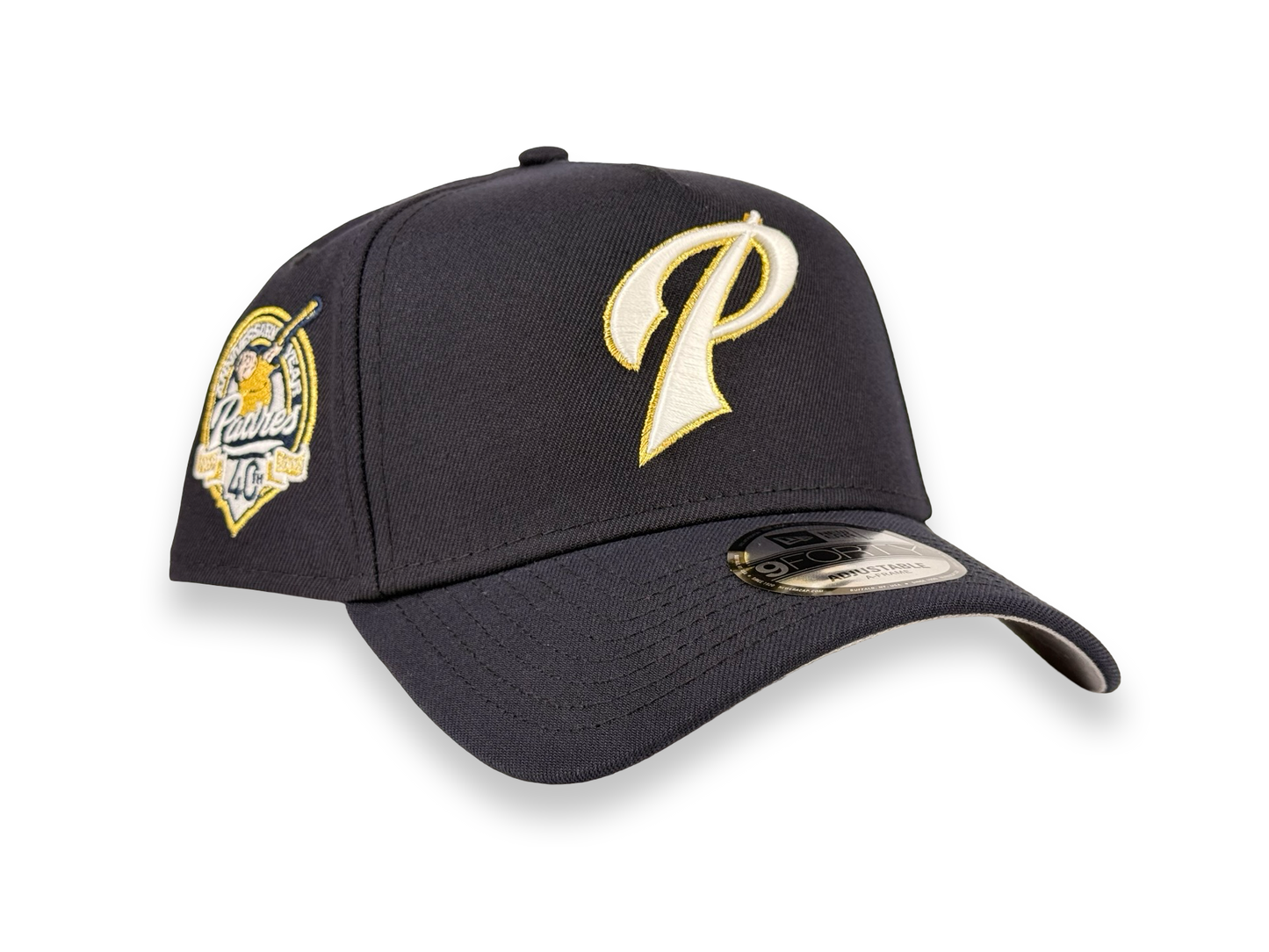 San Diego Padres “P” MLB New Era Cap 9FORTY A-Frame Snapback Hat