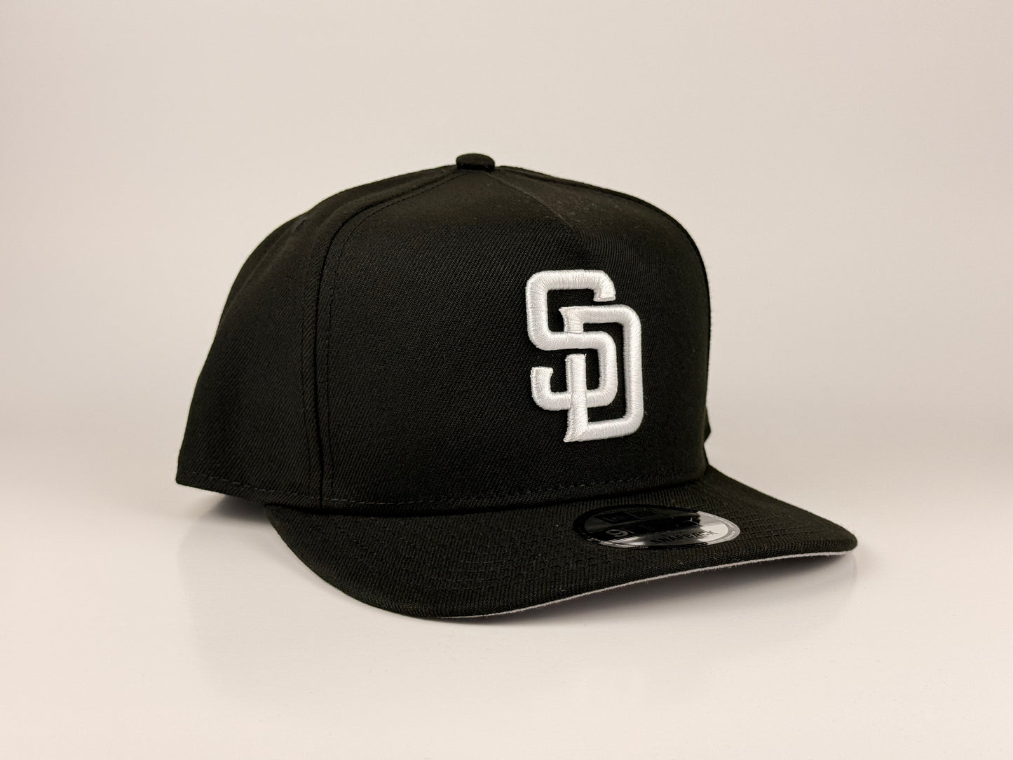 San Diego Padres MLB New Era Cap 9FIFTY A-Frame Snapback Hat Black