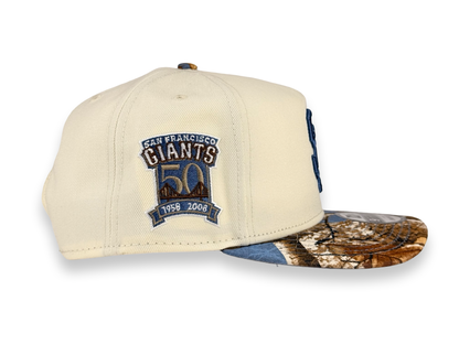 San Francisco Giants MLB New Era Cap 9FIFTY A-Frame Snapback Hat Pre-Curved Visor