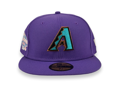 Arizona Diamondbacks "Purple Swag" New Era Cap 59FIFTY Fitted Cap Purple Pink Underbrim 2001 World Series Side Patch