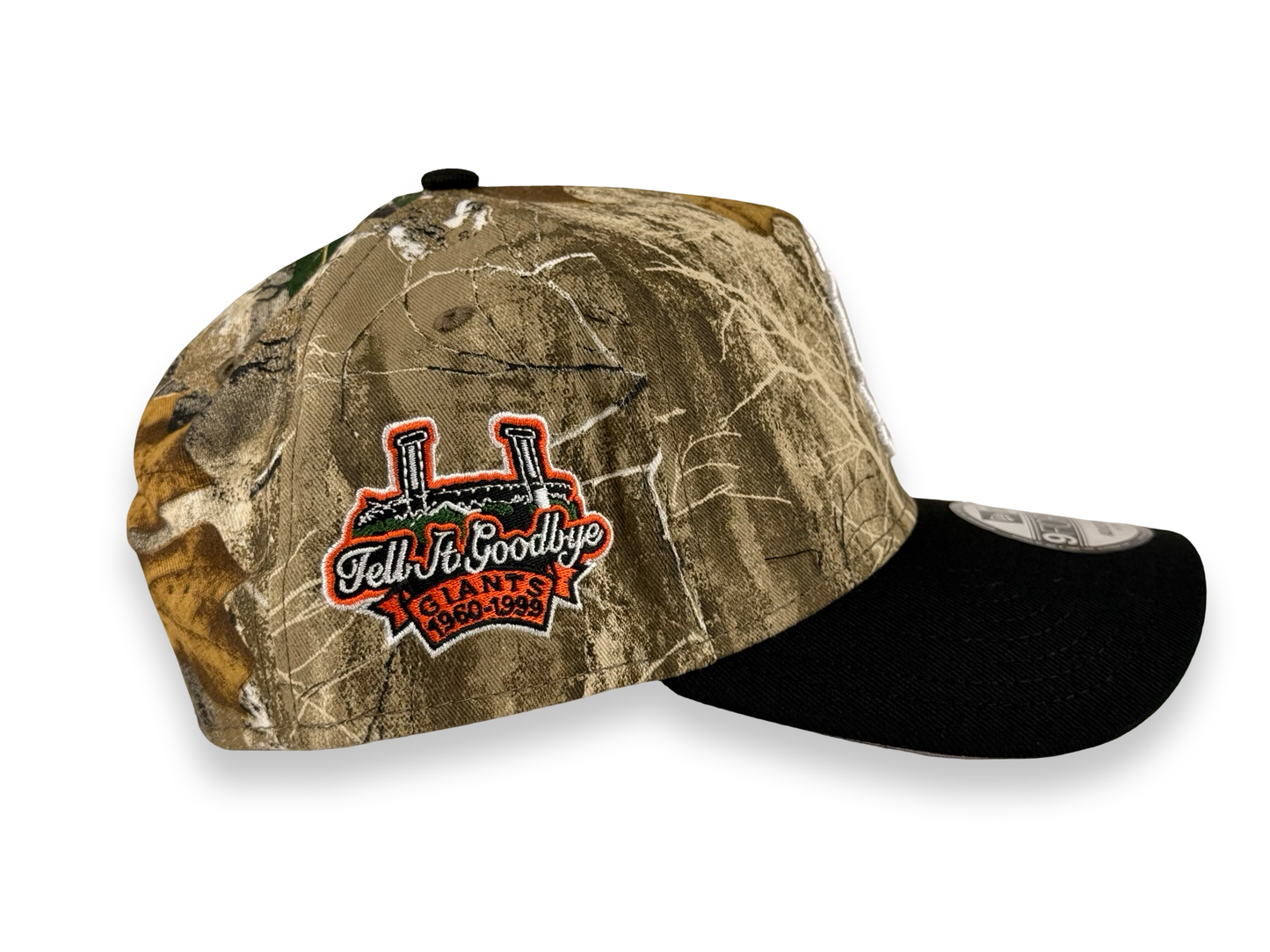 San Francisco Giants Upside Down Real Tree MLB New Era Cap 9FORTY A-Frame Snapback Hat