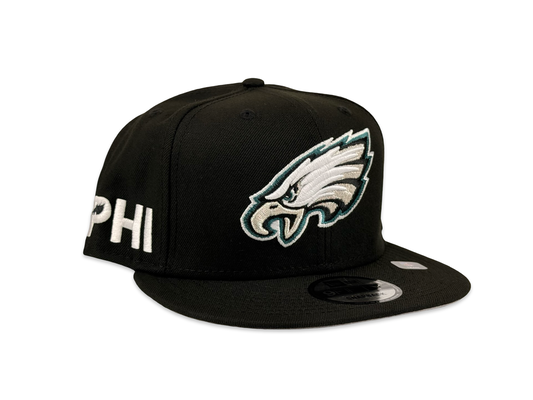 Philadelphia Eagles NFL New Era Cap 9FIFTY Snapback Hat Black
