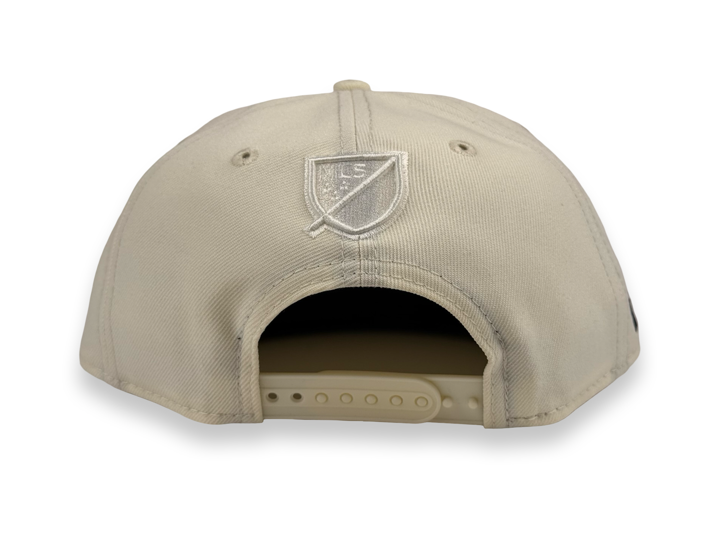 San Diego FC SDFC New Era Cap 9FIFTY Snapback Hat Full Cream Black Stitch