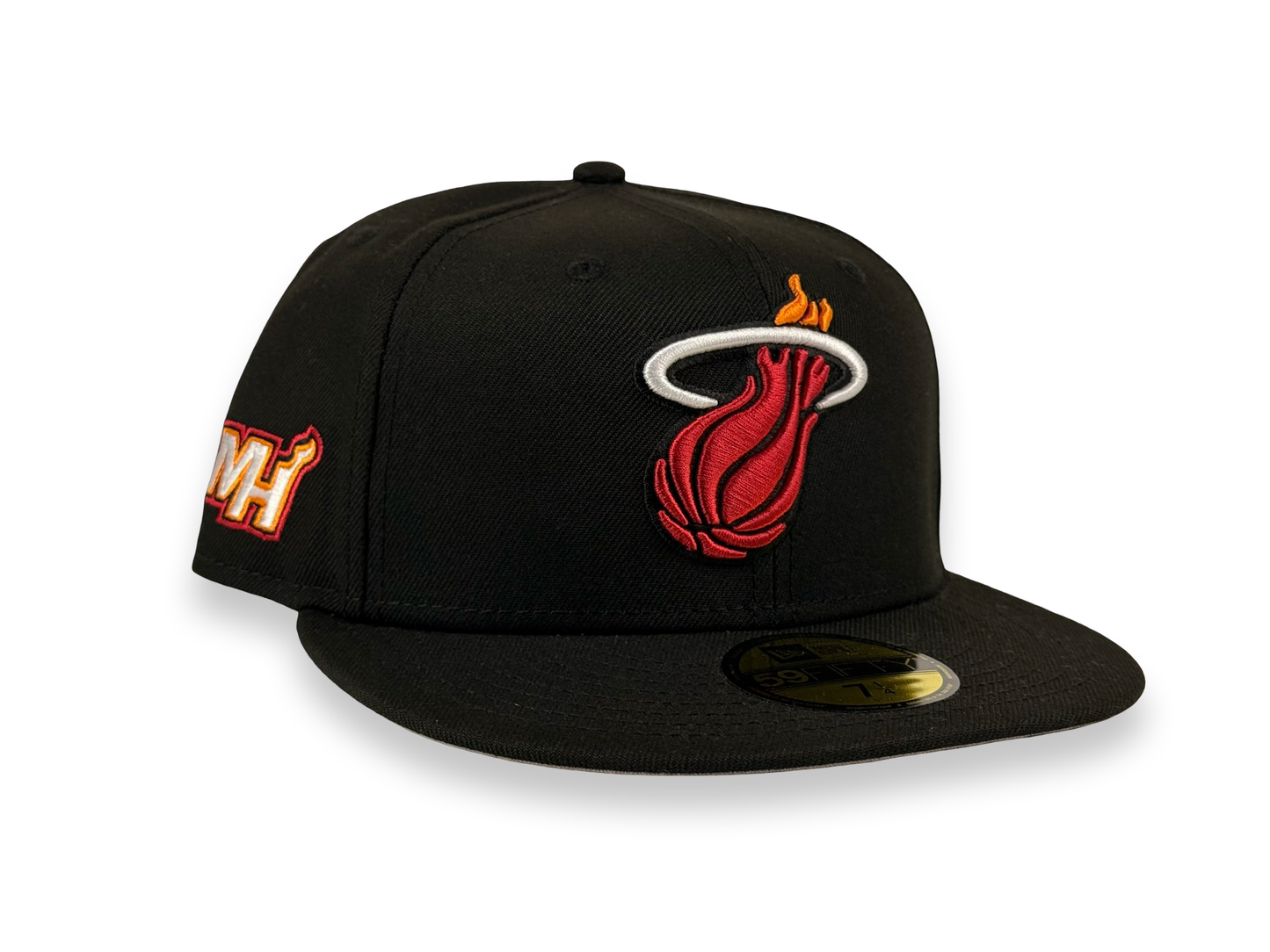 Miami Heat NBA New Era Cap 59FIFTY Fitted Hat Black