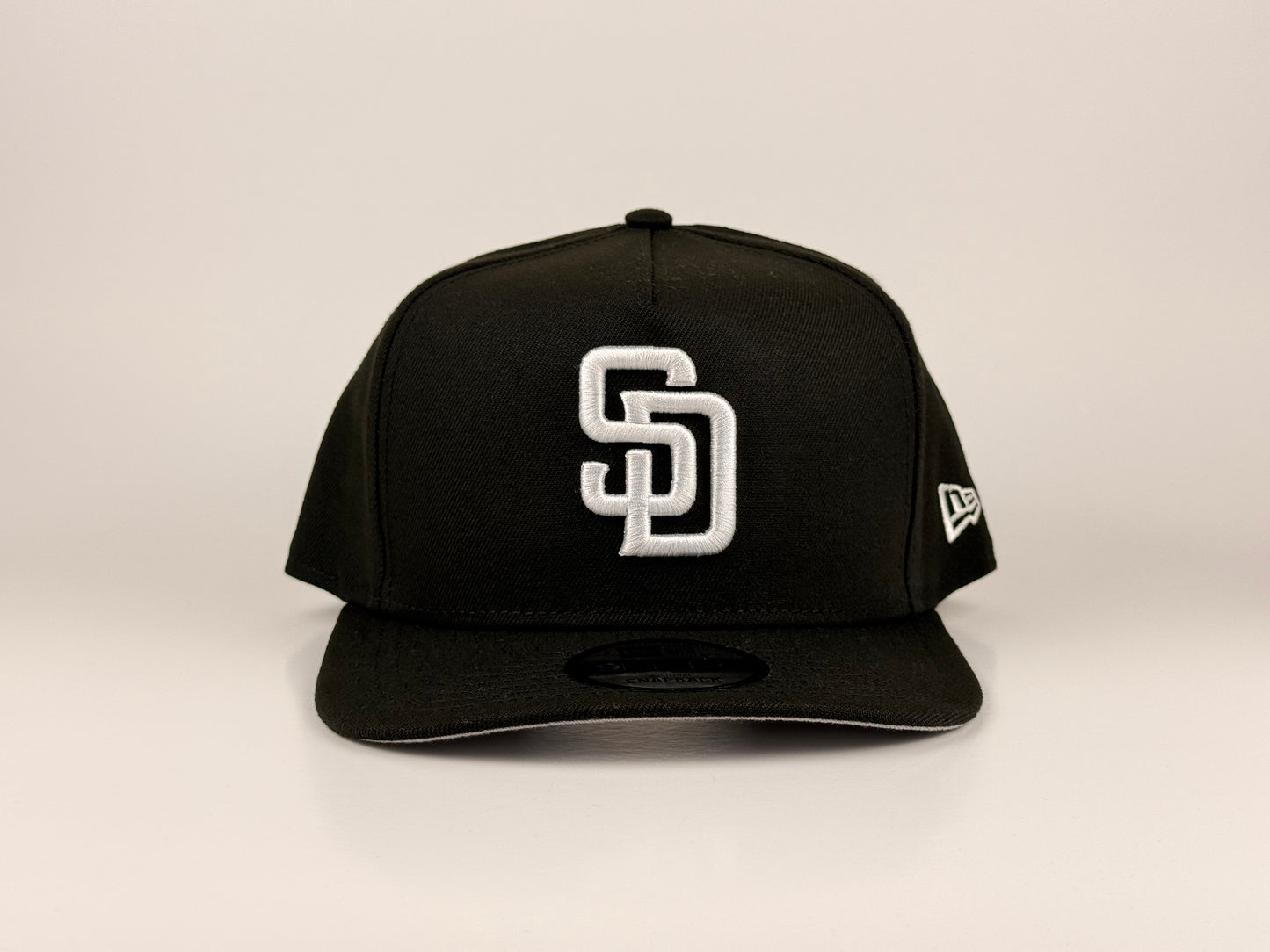 San Diego Padres MLB New Era Cap 9FIFTY A-Frame Snapback Hat Black